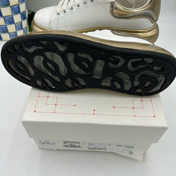 Men’s Alexander, McQueen chunky clear sole , leather sneaker size 42 made Italy - Picture 7 of 7